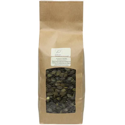 Produktbild von Kürbishof DEIMEL Steiermark/Austria - 1kg naturbelassene BIO Kürbiskerne - Direkt vom en BIO-Erzeuger geliefert - Unbehandelt in Rohkostqualität, vegan