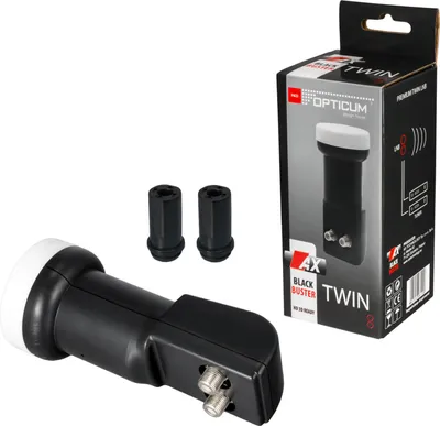 Image de AX Black Buster Premium Twin LNB 0.1 dB