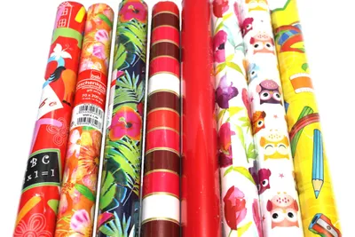 Produktbild von 8 Rollen Geschenkpapier bunt gemischt - je Rolle 200 x 70 cm für jeden Anlass