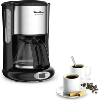 Produktbild von MOULINEX FG362810 Subito Timer Programmierbare Filterkaffeemaschine - Schwarz