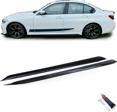 Produktbild von Seitenschweller Performance Schwarz Glanz passend für BMW 3er G20 G21 ab 2018