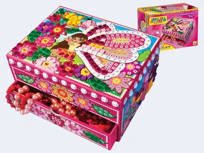Produktbild von Sticky Mosaic Fairy Juwelry Box mit 1000 Juwelen
