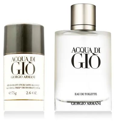 Produktbild von Giorgio Armani Acqua di Giò Pour Homme EDT nachfüllbar 100 ml + DST 75 g (man)