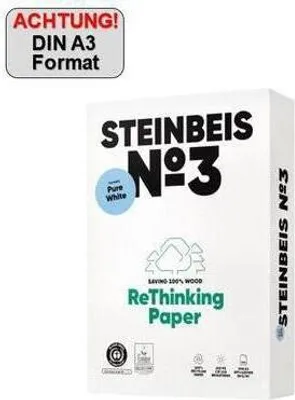Produktbild von Steinbeis Kopierpapier No.3 ISO 90 K1601666080B A3 500Bl.