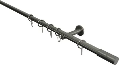 Obrázek produktu pro Jednoduchá garnýž sada válec kovová Ø 20 mm 200 cm nerez