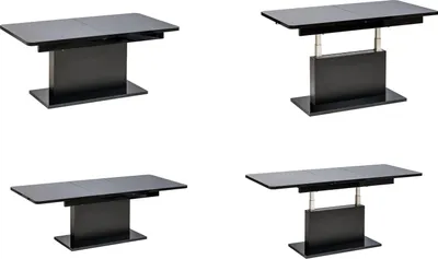 Produktbild von Design Couchtisch Tisch DC-1 - stufenlos höhenverstellbar ausziehbar Esstisch