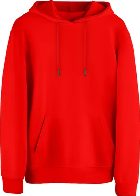 Produktbild von Stark Soul®  Hoodie – Kapuzen-Sweater, Blank, Damen und Herren, 270 GSM - innen angeraut - French Terry, Farbe: Rot, Gr: M