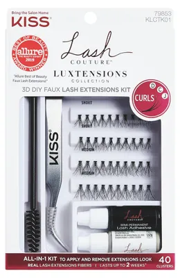 Image de KISS Lash Couture Luxtension Cluster Kit - Kit pour l'application de faux cils