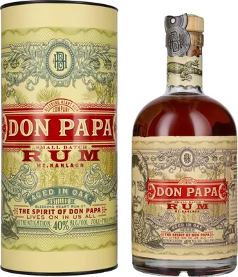 Produktbild von Don Papa 7 Years Old Small Batch Rum - Old Edition 40% Vol. 0,7l in Geschenkbox