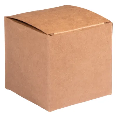 Zdjęcie produktu dla Zestaw pudełek składanych - kwadratowe - Kraft - 7,5 x 7,5 x 7,5 cm.