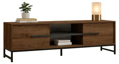 Produktbild von Cinaglio - TV-Schrank, 160x40x50h cm Nussbraun, ein Regal