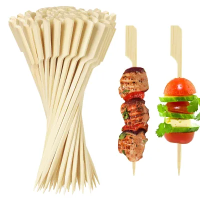 Bambusspieße 12 cm, 200 Stück, Cocktailspieße, Holzstäbchen