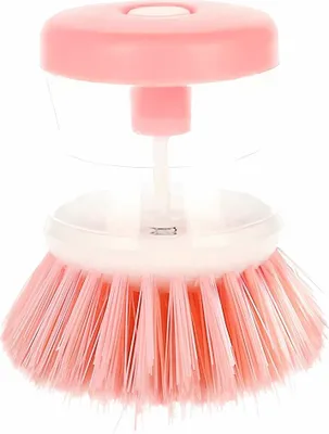 Immagine prodotto di Spazzola per lavare i piatti con dispenser di detersivo, colore:Rosa