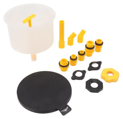 Image de Kit de 15 pièces pour remplir le circuit de refroidissement du radiateur, avec entonnoir anti-déversement, conception renforcée et compatible avec la plupart des systèmes de refroidissement