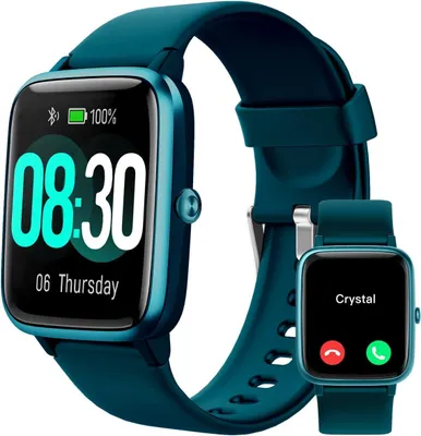 Immagine prodotto di Smartwatch da uomo e da donna, orologio intelligente, orologio sportivo, contapassi, monitoraggio cardiaco, impermeabile,  IP68, notifiche SMS e chiamate, 9 modalità, sport, cronometro