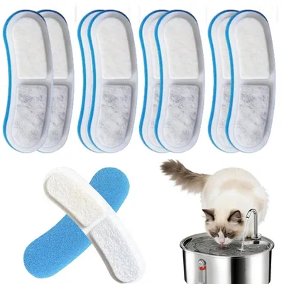 Immagine prodotto di Filtri Katzenbrunnen, confezione da 16 pezzi: filtri in carbone attivo e schiuma, compatibili con i modelli WF300, WF410 e WF450