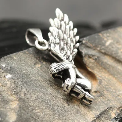 Produktbild von Drachensilber Engel Schmuck Kettenanhänger 925 Silber