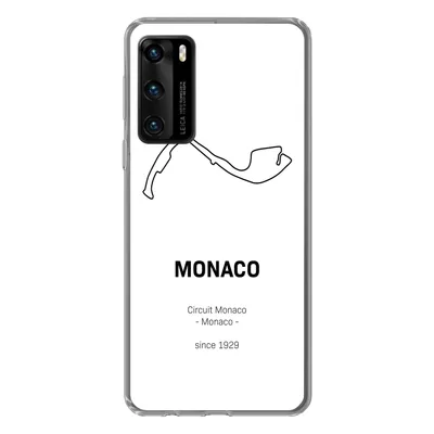 Produktbild von MuchoWow® Handyhülle Schutzhülle Hülle für Huawei P40 F1 - Monaco - Rennstrecke Silikon Softcase Handy Hülle - Handytasche