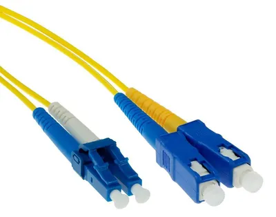 Immagine prodotto di ACT Cavo patch in fibra monomodale da 3 metri LSZH 9/125 OS2 duplex con connettori LC e SC