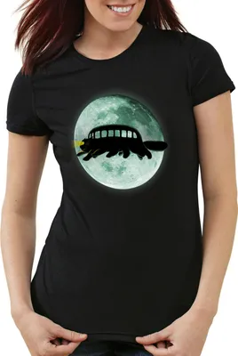 Produktbild von style3 Totoro Nekobus Damen T-Shirt stop neko mein nachbar anime tonari no, Größe:S