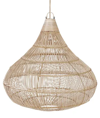 Image de Suspension rotin marron 80x80x77cm