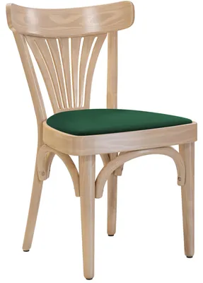 Produktbild von 2er-Set Cabris | Bugholzstuhl | Holz / Samt | Eiche / Grün | Bugholz | Gastro Rattanstuhl, Outdoor Rattanstuhl, Terrassen Rattanstuhl