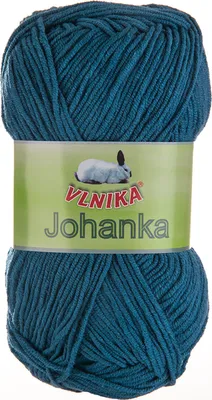 Produktbild von 50g Strickgarn Johanka Strick-Wolle Handstrickgarn Klassikgarn Sommergarn Farbwahl, Farbe:072 ozeanblau