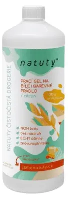 Obrázek produktu pro Natuty Prací gel na bílé i barevné prádlo s vůní citronu 1 000 ml