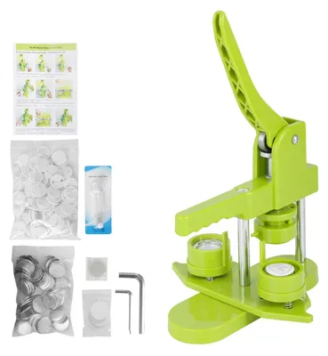 Produktbild von Knopfmaschine 25 mm – DIY-Knopfpresse – 100 Knopfteile – Kreisschneider