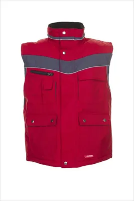 Produktbild von Planam Winterweste Plaline Gr. M rot/schiefer