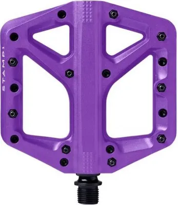 Produktbild von Crankbrothers Stamp 1 Gen 2, Komposite, Nylon, Violett, Chromoly-Stahl 4140 (CrMo), Plattformpedale, 111 mm, 114 mm
