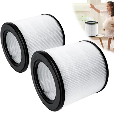 Obrázek produktu pro 2 kusy náhradního dílu HEPA Kompatibilní s Philips AC0830/10, AC0820/30, AC0820/10, AC0819/10, náhrada FY0194/30, FY0293/30