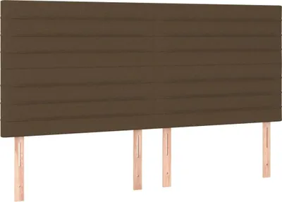 Produktbild von vidaXL Kopfteil Dunkelbraun 160 x 5 x 118/128 cm Stoff