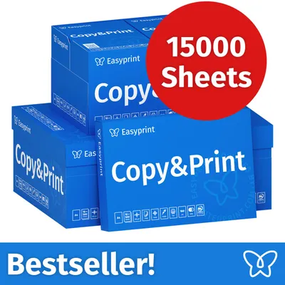 Productafbeelding van NIEUW: Easyprint Printerpapier Kopieerpapier 15000 Vel 30 x 500 A4 Premium Extra Wit CIE 160 Testwinnaar PEFC-gecertificeerd
