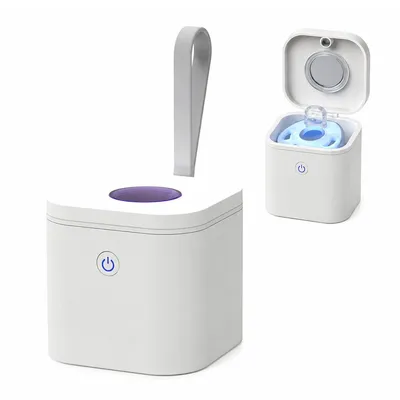 Produktbild von UV Sterilisator Box für Retainer & Zahnspangen, Zahnschienen Reiniger mit 3 Minuten Desinfektion, tragbare Reinigungsbox für Aligner, Schnuller und Mundschutz