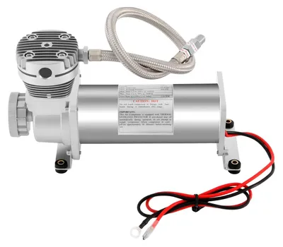 Produktbild von Auto Luftfederungs Kompressor - 12V Luftkompressor - 300W Leistung - 50 l/min Fördermenge - 200 PSI Druck - Heavy Duty - Universell Auto - Silber