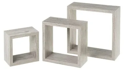 Produktbild von Set mit 3 MDF-Einlegeböden in Grau
