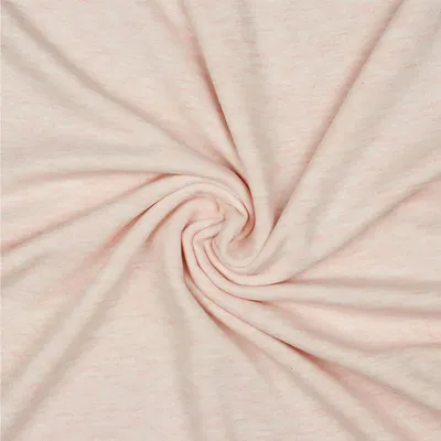 0,5m melierter Sweat-Stoff Meterware Oeko-Tex Sweatstoff Sweat rosa