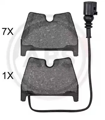 Produktbild von A.B.S. Bremsbeläge Satz Vorne für AUDI A3 Sportback (8VA, 8VF) 35112