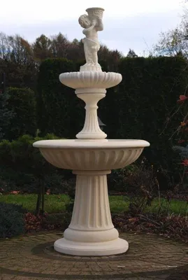 Produktbild von Zierbrunnen Springbrunnen Skulptur 187cm Brunnen Deko Garten Fontaine Teich Neu