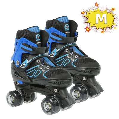 Produktbild von Verstellbar Rollschuhe für Kinder Roller Skates Inline Skates Größe 35-38 (Blau)