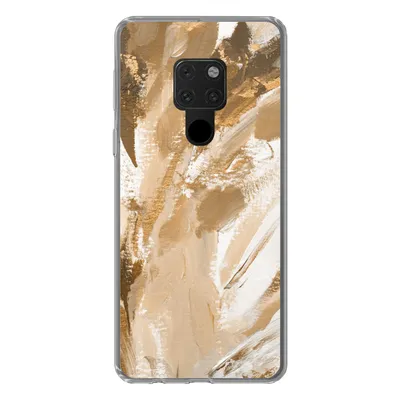 Produktbild von MuchoWow® Handyhülle Schutzhülle Hülle für Huawei P40 Lite Farbe - Gold - Beige Silikon Softcase Handy Hülle - Handy