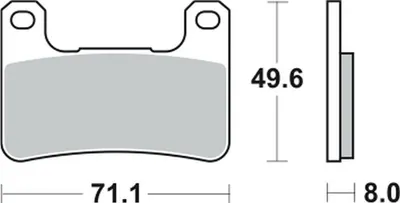 Produktbild von Bremsbeläge TRW MCB752SV