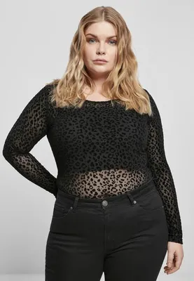Obrázok produktu pre Dámske body Urban Classics Ladies Flock Lace Body black - 5XL