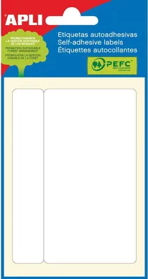 Image de Etiquettes autocollantes, 53 X 100 Mm, blanc - 6 pièces