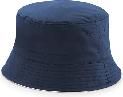 Produktbild von Beechfield Uni Wende-Hut / Sonnenhut / Fischermütze RW4070 (S/M) (Marineblau/Weiß)