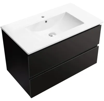 Imagen del producto de Mueble de baño Carole + lavabo de cerámica Todo - mate - 101x50x46,5 cm