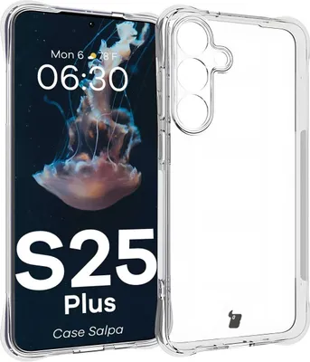 Produktbild von Bizon Case Salpa flexible Hülle für Galaxy S25 Plus, transparent