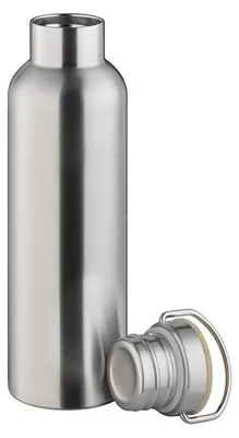 Produktbild von APS 66906 Trinkflasche H2O YEAH!, Edelstahl mattiert, 0,75 Liter, Ø 7,5 cm, Höhe 29,5 cm