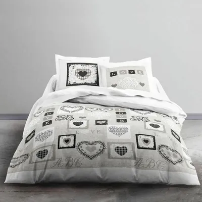 Produktbild von TODAY Baumwollbettwäsche-Set de für 2 Personen, 240 x 260 cm, bedruckt White Eden